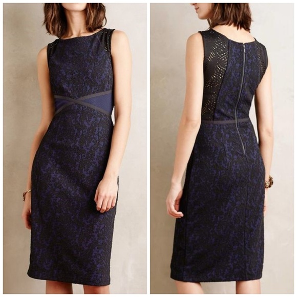 Anthropologie Dresses & Skirts - Anthropologie Moulinette Soeurs Blue Black Dress